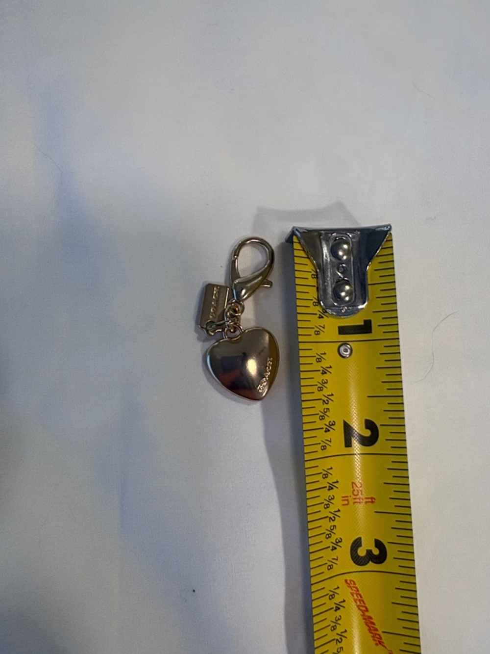 NWOT Coach Gold Heart Charm - Picture 3 of 3